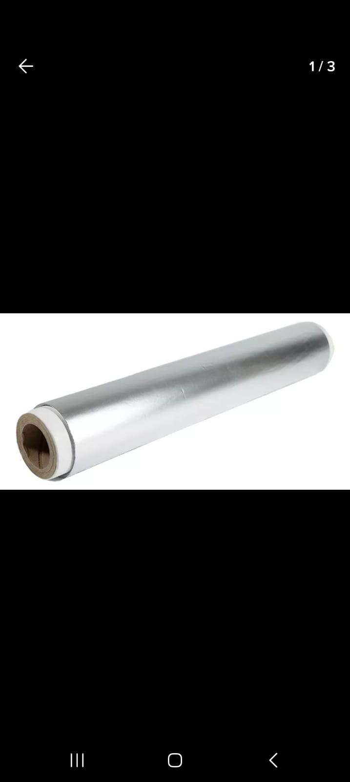 Rollo papel aluminio