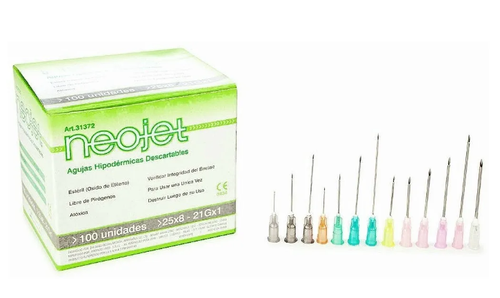 Aguja hipodermicas NeoJet 25x8